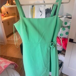 Likely Green Sheath Wrap Dress